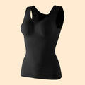 Shaping tank with built-in bra